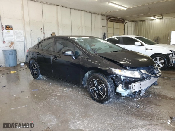 2015 Honda Civic Sedan LX with VIN 19XFB2F51FE016520, listed as a Copart auction lot 49957525 with 127,823 mi miles and Salvage Title. Bid and sale history available at carsss.com. Image 4.