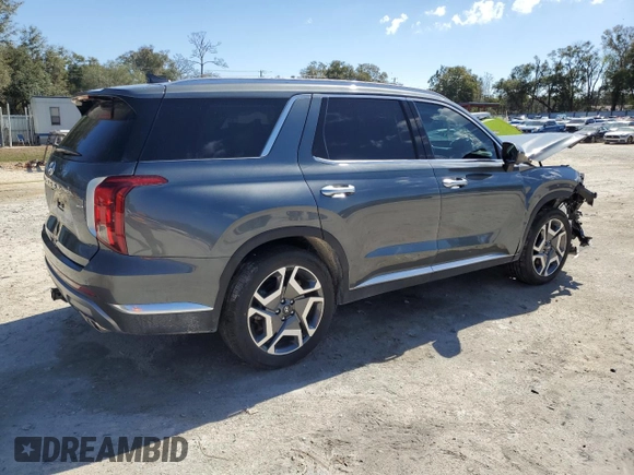 2024 Hyundai Palisade Limited z VIN KM8R5DGE8RU793681, wystawiony jako Copart lot #45898925 z przebiegiem 8 136 mil mil oraz Nie do naprawy • Non repairable. Historia ofert i sprzedaży dostępna na DreamBid. Obrazek 3.