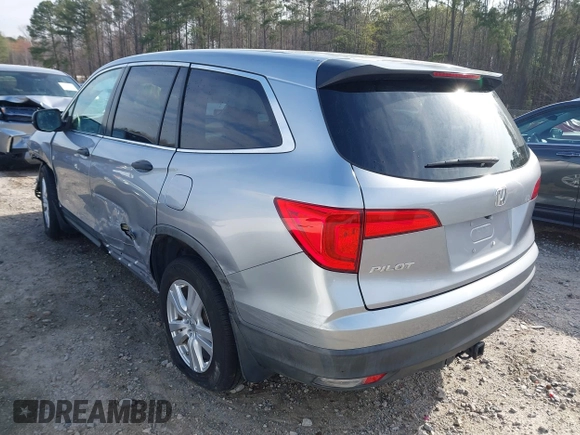 2016 Honda Pilot LX with VIN 5FNYF5H17GB029339, listed as a IAAI auction lot 41837038 with Not Provided miles and . Bid and sale history available at DreamBid. Image 3.