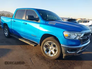 2022 Ram 1500 Lone Star with VIN 1C6RREFG4NN425415, listed as a IAAI auction lot 41290677 with 44,688 mi miles and . Bid and sale history available at DreamBid. Image 1.