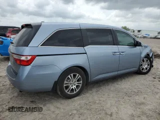 2011 Honda Odyssey EX-L with VIN 5FNRL5H63BB098207, listed as a Copart auction lot 55245875 with 127,197 mi miles and Salvage Title. Bid and sale history available at DreamBid. Image 4.