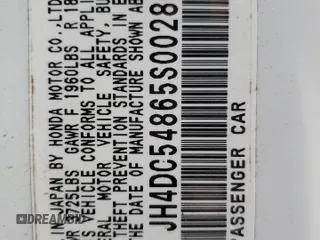 2005 Acura RSX with VIN JH4DC54865S002805, listed as a Copart auction lot 75428404 with 183,932 mi miles and Salvage Title. Bid and sale history available at carsss.com. Image 13.