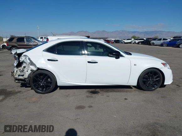 2015 Lexus IS 250 with VIN JTHBF1D25F5056907, listed as a IAAI auction lot 41348874 with 246,372 mi miles and . Bid and sale history available at carsss.com. Image 14.