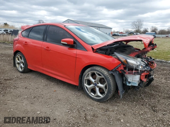 2014 Ford Focus ST with VIN 1FADP3L92EL397487, listed as a Copart auction lot 50367105 with 90,495 mi miles and Salvage Title. Bid and sale history available at carsss.com. Image 4.