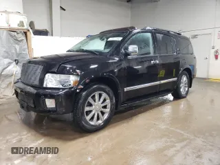 2010 Infiniti QX56 with VIN 5N3ZA0NC9AN906615, listed as a Copart auction lot 50917045 with 248,579 mi miles and Salvage Title. Bid and sale history available at carsss.com. Image 1.