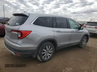 2021 Honda Pilot EX-L with VIN 5FNYF6H5XMB102899, listed as a Copart auction lot 48393705 with 29,774 mi miles and Salvage Title. Bid and sale history available at DreamBid. Image 3.