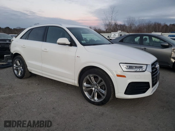 2017 Audi Q3 Prestige with VIN WA1GCCFS1HR017228, listed as a Copart auction lot 41571055 with 63,301 mi miles and Salvage Title. Bid and sale history available at carsss.com. Image 4.