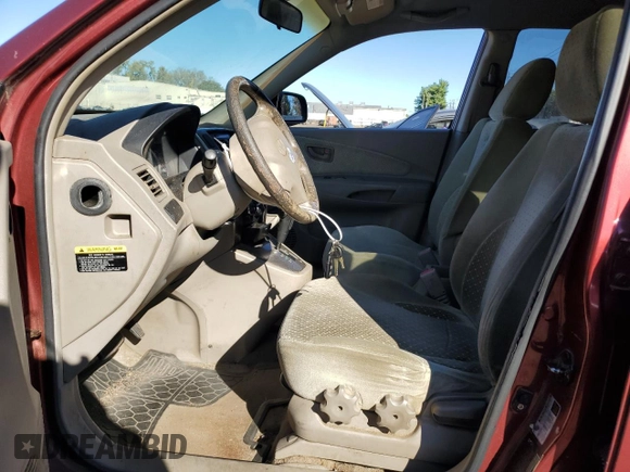 2005 Hyundai Tucson GLS with VIN KM8JN12D75U112964, listed as a Copart auction lot 75042354 with 77,827 mi miles and Salvage Title. Bid and sale history available at carsss.com. Image 7.