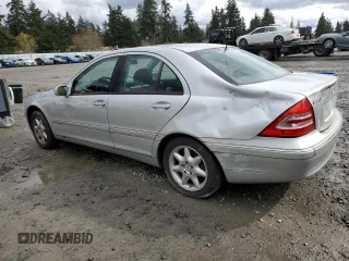 2002 Mercedes-Benz C with VIN WDBRF61J72F268526, listed as a Copart auction lot 51350405 with 113,128 mi miles and Salvage Title. Bid and sale history available at carsss.com. Image 2.