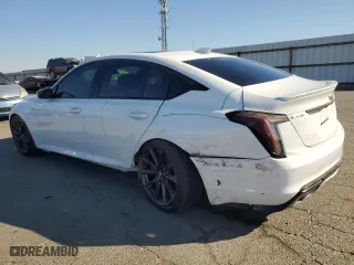 2020 Cadillac CT5 V-Series with VIN 1G6DR5RW1L0153683, listed as a Copart auction lot 76329804 with 16,633 mi miles and Salvage Title. Bid and sale history available at carsss.com. Image 2.