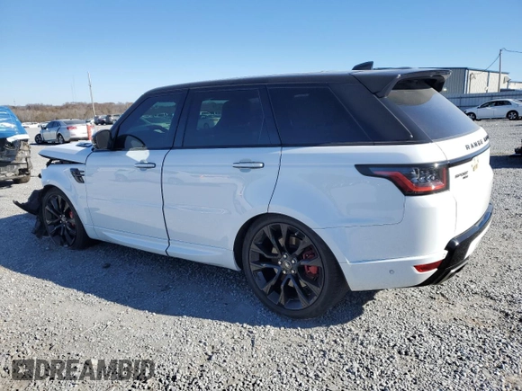 2021 Land Rover Range Rover Sport HST with VIN SALWS2RU2MA783336, listed as a Copart auction lot 82207714 with 0 mi miles and Salvage Title. Bid and sale history available at carsss.com. Image 2.