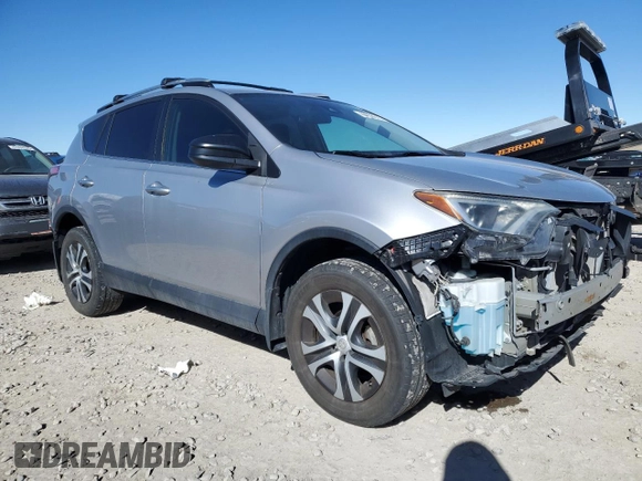 2017 Toyota RAV4 LE with VIN 2T3BFREV1HW663827, listed as a Copart auction lot 46659615 with 96,516 mi miles and Salvage Title. Bid and sale history available at DreamBid. Image 4.