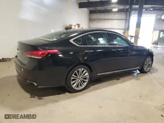 2017 Genesis G80 3.8L with VIN KMHGN4JE1HU199075, listed as a Copart auction lot 72238284 with 41,891 mi miles and Salvage Title. Bid and sale history available at carsss.com. Image 3.