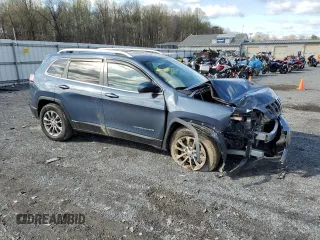 2020 Jeep Cherokee Latitude Plus with VIN 1C4PJMLB3LD551455, listed as a Copart auction lot 52232135 with 111,061 mi miles and Salvage Title. Bid and sale history available at carsss.com. Image 4.