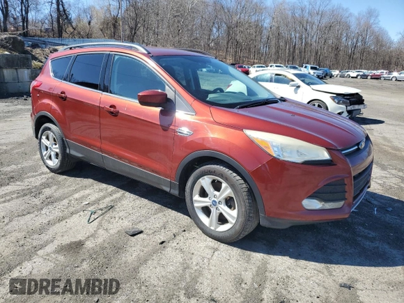 2014 Ford Escape SE with VIN 1FMCU9GX1EUB04372, listed as a Copart auction lot 49874705 with 201,106 mi miles and Salvage Title. Bid and sale history available at DreamBid. Image 4.