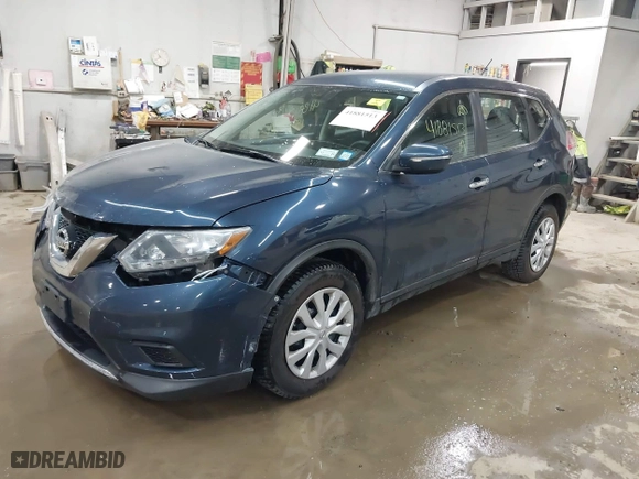 2015 Nissan Rogue S with VIN KNMAT2MV9FP527662, listed as a IAAI auction lot 41881513 with 141,635 mi miles. Bid and sale history available at carsss.com. Image 17.