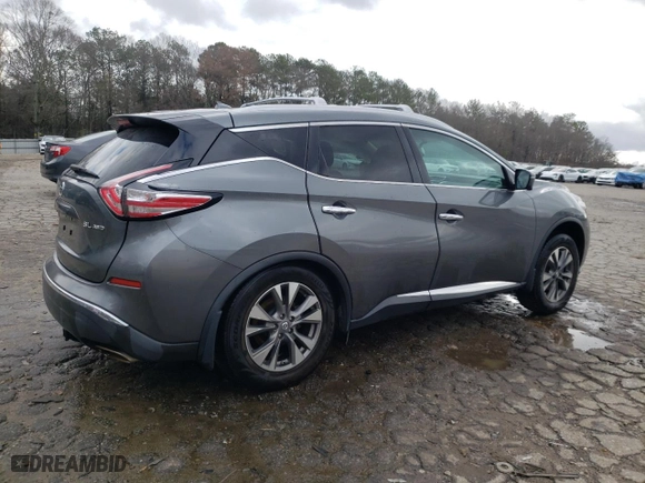 2015 Nissan Murano Platinum with VIN 5N1AZ2MH1FN283666, listed as a Copart auction lot 47431525 with 164,388 mi miles and Salvage Title. Bid and sale history available at carsss.com. Image 3.