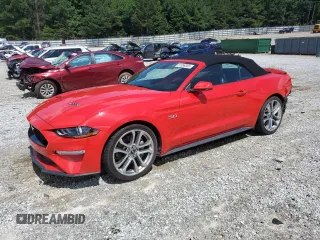 2019 Ford Mustang GT Premium with VIN 1FATP8FF5K5205344, listed as a Copart auction lot 61059055 with 56,445 mi miles and Salvage title. Bid and sale history available at DreamBid. Image 1.