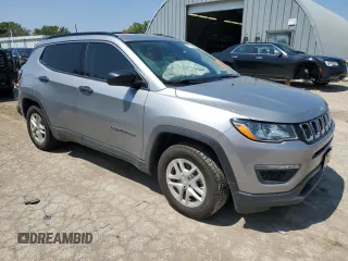 2020 Jeep Compass Sport с VIN 3C4NJCAB8LT170148, выставлен на аукционе Copart как лот 68173654 с пробегом 57 642 миль миль и Списание • Salvage title. История ставок и продаж доступна на DreamBid. Изображение 4.