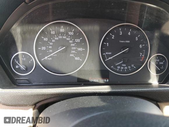 2015 BMW 3 Series 320i xDrive with VIN WBA3C3G57FNS74781, listed as a Copart auction lot 52324455 with 131,924 mi miles and Salvage title. Bid and sale history available at DreamBid. Image 9.