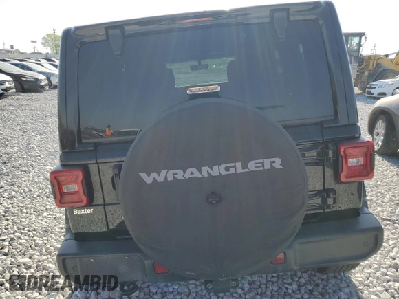 2018 Jeep Wrangler Unlimited Sahara with VIN 1C4HJXEN1JW222834, listed as a Copart auction lot 51837705 with 70,713 mi miles and Salvage title. Bid and sale history available at DreamBid. Image 6.