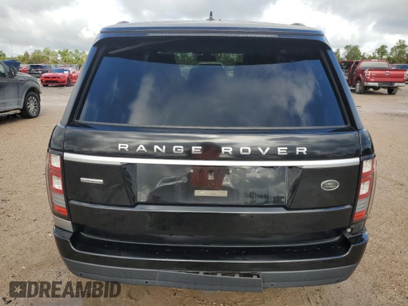 2016 Land Rover Range Rover Autobiography with VIN SALGV2EF7GA300589, listed as a Copart auction lot 63812674 with 78,075 mi miles and Salvage Title. Bid and sale history available at DreamBid. Image 6.