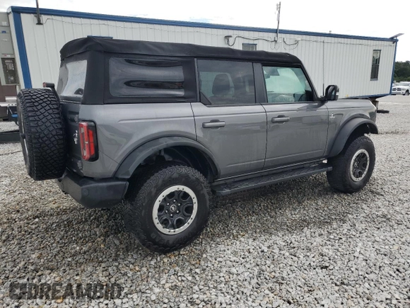 2021 Ford Bronco with VIN 1FMEE5DP2MLA87301, listed as a Copart auction lot 60791335 with 37,296 mi miles and Salvage title. Bid and sale history available at DreamBid. Image 3.