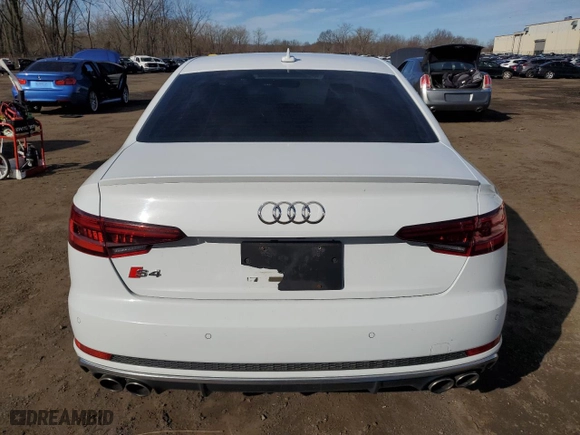 2019 Audi S4 Premium Plus with VIN WAUB4AF44KA114767, listed as a Copart auction lot 48105045 with 81,730 mi miles and Salvage Title. Bid and sale history available at carsss.com. Image 6.