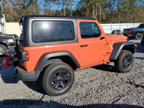 2023 Jeep Wrangler Sport z VIN 1C4HJXAG0PW668425, wystawiony jako Copart lot #74617754 z przebiegiem 21 796 mil mil oraz Szkoda całkowita • Salvage title. Historia ofert i sprzedaży dostępna na DreamBid. Obrazek 3.