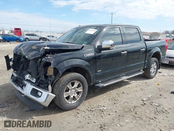 2016 Ford F-150 XLT with VIN 1FTEW1EG0GKD11992, listed as a IAAI auction lot 41815360 with 95,377 mi miles. Bid and sale history available at carsss.com. Image 2.