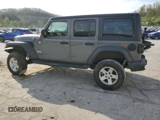 2018 Jeep Wrangler Unlimited Sport z VIN 1C4HJXDN5JW267700, wystawiony jako Copart lot #53298585 z przebiegiem 81 543 mil mil oraz Szkoda całkowita • Salvage title. Historia ofert i sprzedaży dostępna na DreamBid. Obrazek 2.