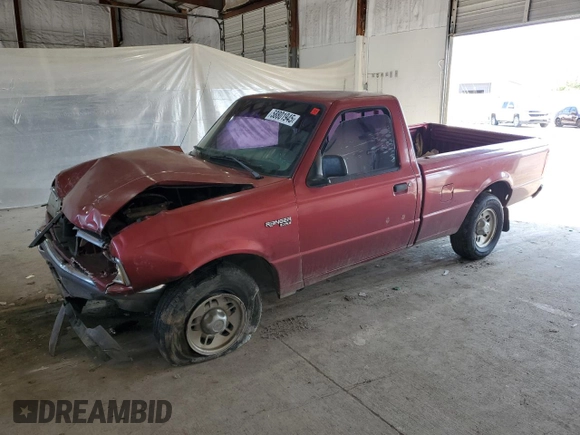 1997 Ford Ranger XLT with VIN 1FTCR10X7VPB61045, listed as a Copart auction lot 58801945 with 333,927 mi miles and Salvage title. Bid and sale history available at DreamBid. Image 1.