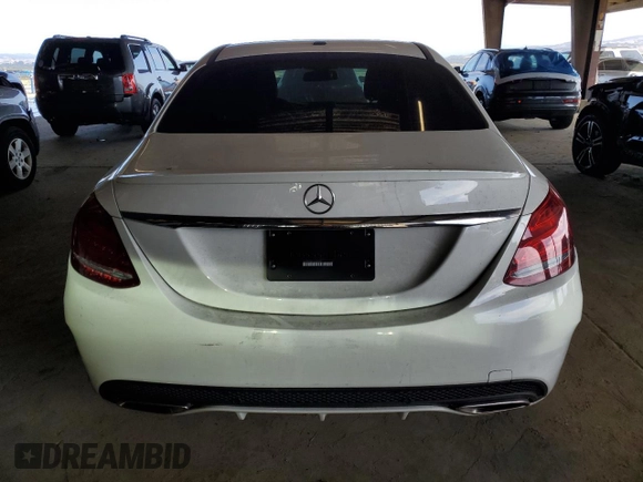 2018 Mercedes-Benz C 300 with VIN 55SWF4JB9JU280132, listed as a Copart auction lot 61803625 with 44,298 mi miles and Salvage title. Bid and sale history available at DreamBid. Image 6.