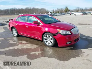 2012 Buick LaCrosse Premium 1 with VIN 1G4GD5E3XCF290537, listed as a IAAI auction lot 41655088 with 80,756 mi miles. Bid and sale history available at carsss.com. Image 1.
