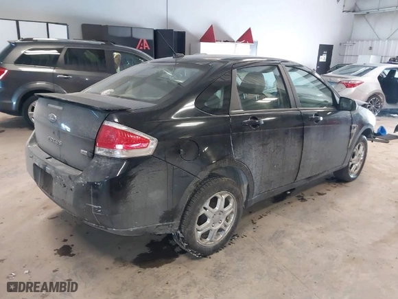 2008 Ford Focus SE with VIN 1FAHP35N08W157353, listed as a IAAI auction lot 41612196 with NaN miles. Bid and sale history available at carsss.com. Image 4.