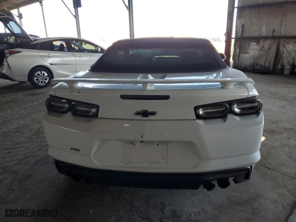 2023 Chevrolet Camaro 2LT with VIN 1G1FD3DS9P0155077, listed as a Copart auction lot 52565225 with 23,974 mi miles and Salvage Title. Bid and sale history available at carsss.com. Image 6.