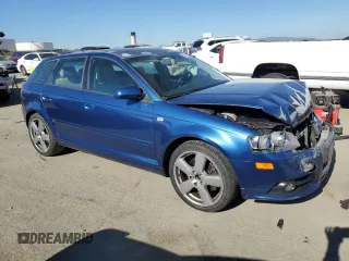 2008 Audi A3 S-Line with VIN WAUKD78P08A094763, listed as a Copart auction lot 42447185 with 118,902 mi miles and Salvage Title. Bid and sale history available at carsss.com. Image 4.