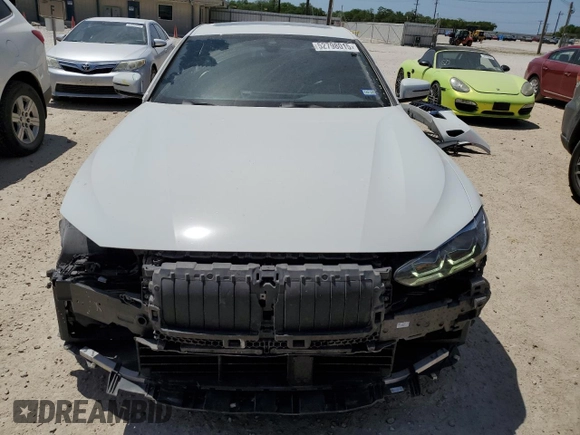 2024 BMW 4 Series 430i with VIN WBA63AV09RFR61736, listed as a Copart auction lot 52798015 with 45,705 mi miles and Salvage title. Bid and sale history available at DreamBid. Image 5.