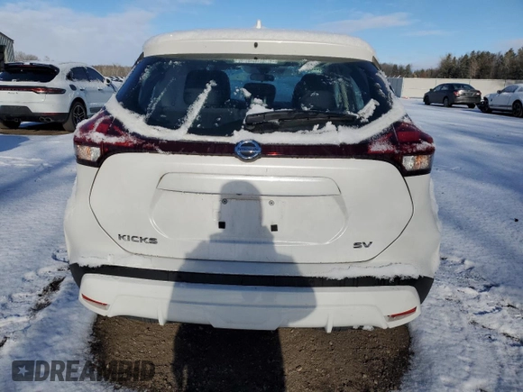 2021 Nissan Kicks SV with VIN 3N1CP5CVXML501261, listed as a Copart auction lot 82891754 with Not Provided miles and Salvage Title. Bid and sale history available at carsss.com. Image 6.