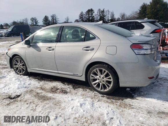 2010 Lexus HS 250h with VIN JTHBB1BAXA2009095, listed as a Copart auction lot 87185274 with 105,470 mi miles and Salvage Title. Bid and sale history available at DreamBid. Image 2.