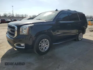 2017 GMC Yukon SLT with VIN 1GKS2BKC1HR217445, listed as a Copart auction lot 48499215 with 104,526 mi miles and Salvage Title. Bid and sale history available at carsss.com. Image 1.