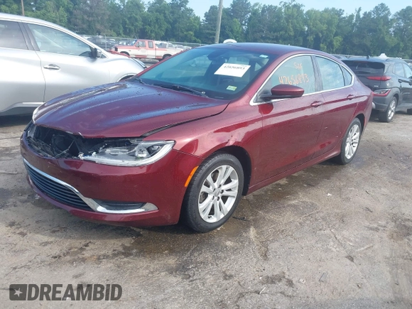 2015 Chrysler 200 Limited with VIN 1C3CCCAB2FN676780, listed as a IAAI auction lot 42656893 with 158,210 mi miles and . Bid and sale history available at DreamBid. Image 2.