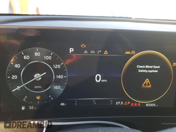 2023 Kia Sportage SX with VIN 5XYK4CAF4PG029166, listed as a Copart auction lot 48548095 with 83,305 mi miles and Salvage Title. Bid and sale history available at DreamBid. Image 9.