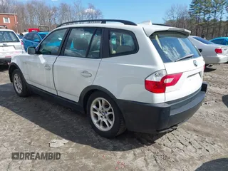 2004 BMW X3 2.5i with VIN WBXPA73404WC36868, listed as a IAAI auction lot 41835216 with 117,991 mi miles. Bid and sale history available at carsss.com. Image 3.