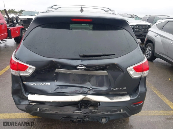 2013 Nissan Pathfinder SL with VIN 5N1AR2MN5DC647196, listed as a IAAI auction lot 41562785 with 154,670 mi miles. Bid and sale history available at carsss.com. Image 6.