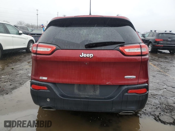 2016 Jeep Cherokee Latitude with VIN 1C4PJLCS6GW108611, listed as a Copart auction lot 81163574 with 118,639 mi miles and Salvage Title. Bid and sale history available at carsss.com. Image 6.