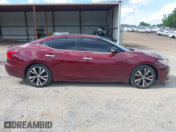 2017 Nissan Maxima SV with VIN 1N4AA6AP4HC393310, listed as a IAAI auction lot 42114631 with 158,372 mi miles. Bid and sale history available at carsss.com. Image 14.
