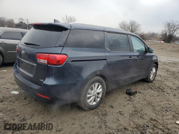 2016 Kia Sedona LX with VIN KNDMB5C13G6129452, listed as a Copart auction lot 46335475 with 118,617 mi miles and Salvage Title. Bid and sale history available at DreamBid. Image 3.