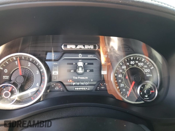 2024 Ram 2500 Laramie with VIN 3C6UR5FL8RG239527, listed as a Copart auction lot 45367605 with 84,902 mi miles and Salvage title. Bid and sale history available at DreamBid. Image 9.