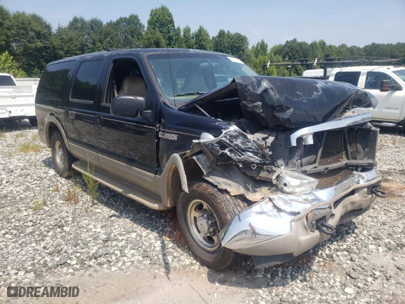 2000 Ford Excursion Limited with VIN 1FMNU42L1YEC61687, listed as a Copart auction lot 67590714 with 219,386 mi miles and Salvage Title. Bid and sale history available at carsss.com. Image 4.